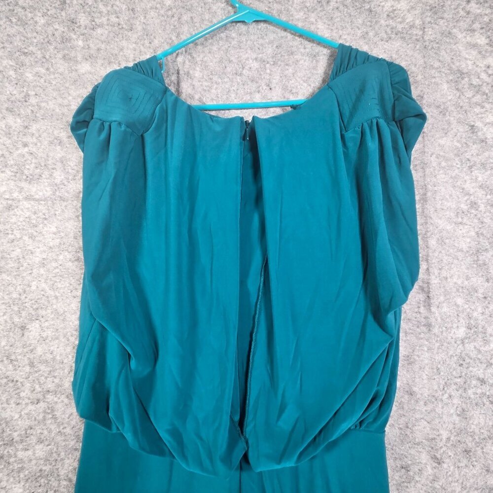 Adrianna Papell Women's Sleeveless Cocktail Party Dress Blue Size 12 Modest - Picture 7 of 11